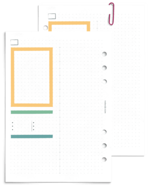 Highlighted day page - printable planner refill
