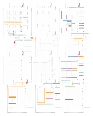 Highlighted core planner set - printable planner refill